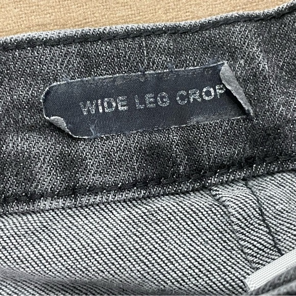 Just Blue Wide Leg Cropped Jeans Washed Grey Size 15/32 - Picture 8 of 14